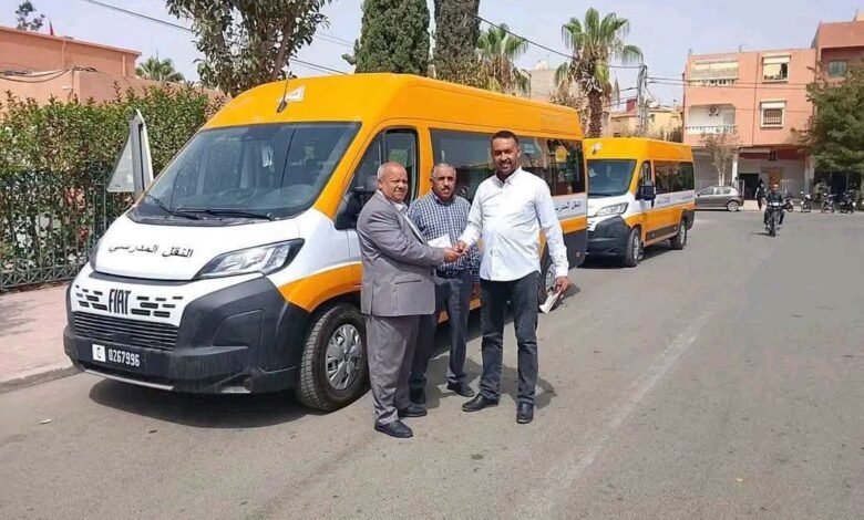 حافلات جديدة للنقل المدرسي بجماعة واد الصفاء