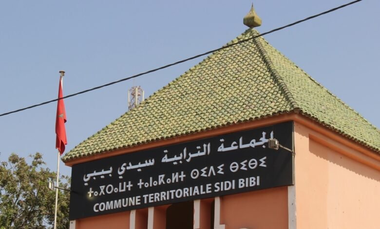 مشروع تهيئة مدارتين طرقيتين بجماعة سيدي بيبي